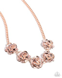REFRESHING ROSES" ROSE GOLD NECKLACE
